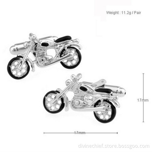 Wholesale Customized Motorcycle Shape Mens Cufflinks For Wonderful Gift
